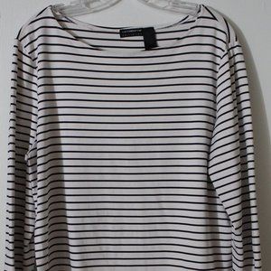 Black and White Stripe Top